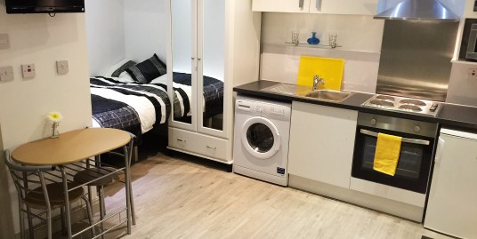 1 Bed studio flat/bed sit, newly refurbished, DSS suitable, close to all amenities, wheel chair accssesable